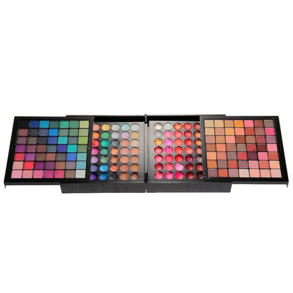 Pro 177 Color Eyeshadow Palette Blush Lip Gloss Makeup Beauty Cosmetic Set Kit