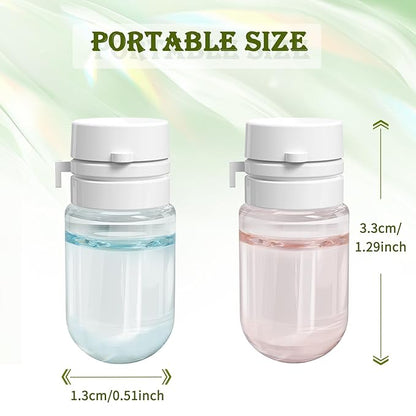 2packs Cleansing Oil Mini, Natural Makeup Remover Oil for Face, Gentle for All Skin Types, Travel Size, Individually Packaged Units, 2ml 40caps(Rose+Camellia)