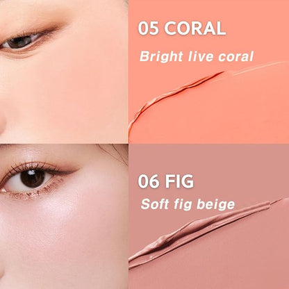 BBIA Last Blush #04 CORAL BLOSSOM + Ready To Wear Downy Cheek Cream Blush #05 DOWNY CORAL Bundle SET