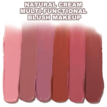 18 Colors Cream Blush Palette - Buildable Cheek, Lip & Eye Makeup, Waterproof & Long-Lasting, Blendable Natural Matte Finish, Vegan & Cruelty-Free, for Contouring, Everyday or Holiday Gift