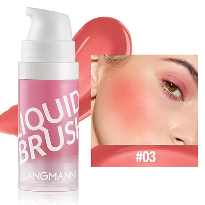 Cream Blush Makeup For Cheeks - Natural Glossy Velvet Texture (03#)