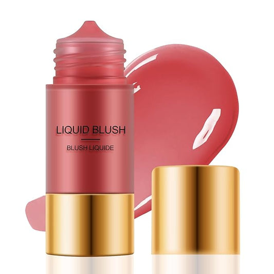Boobeen Liquid Blush Stick for Cheeks Velvet Cream Blush Makeup, Blendable Blush Color, Matte Soft Creamy Face, Lightweight Natural Dewy Finish