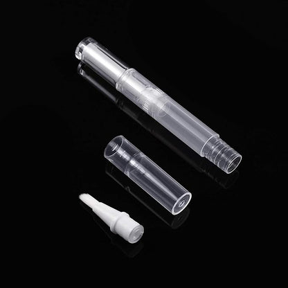 Awpeye 30Pack 3ML Transparent Twist Pens, Empty Nail Oil Pen Brush Cosmetic Lip Gloss Container Applicators