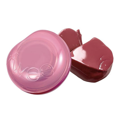 Glowy Jelly Pot | Dewy Jelly Lip & Blush Color, Tinted Glow Balm, Dewy Buildable Finish – Rosy Glaze (Dusty Rose) | 0.14 oz