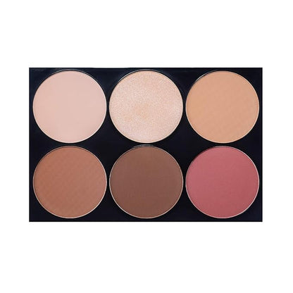 Mon Reve Shape Guru - 3-in-1 Face Sculpting Palette with Highlighter, Contour & Blush - Parabens-Free Vegan Mineral Makeup Kit for Light & Dark (03 Deep)