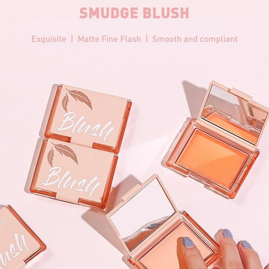 MAEPEOR Powder Blush Lightweight Smooth Blendable Matte Face Blush Highly Pigmented Powder Blusher for All Skin Tones (Color 02)