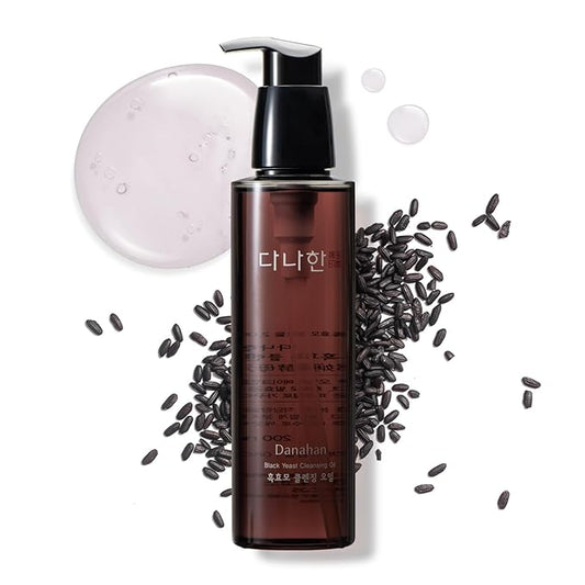 Black Yeast Cleansing Oil 200ml 6.76 Fl. Oz. Gentle Makeup Remover Facial Cleanser Plant-based Vegan Oil Korean Skincare