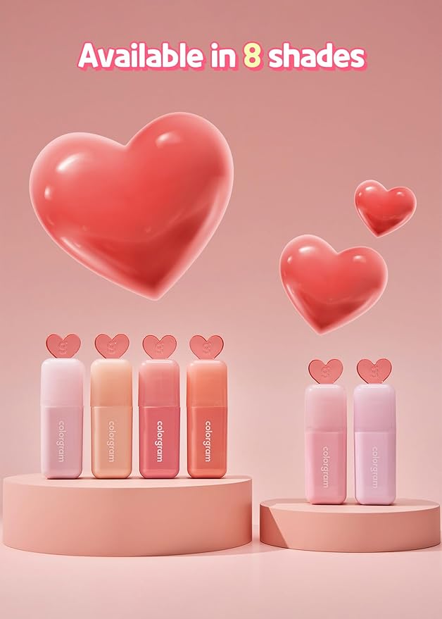 COLORGRAM Juicy Drop Tint 01 Berry Amazing | Juicy Lip Gloss, Glowing Lip Stain with Fruity Colors, Buildable & Blendable, Highly Pigmented