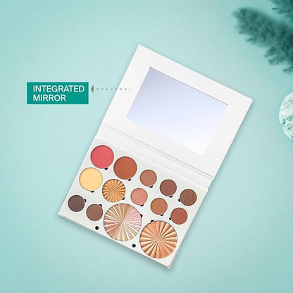 OFRA Pro Palette Soul - 4-in-1 Face Makeup Palette with Blush, Eyeshadows, Highlighter and Banana Powder - Powder Makeup Palette with an Integrated Mirror - Travel-Friendly, Cruelty-Free