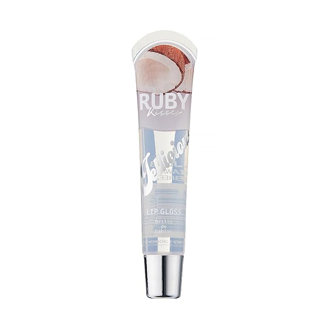 Ruby Kisses Jellicious Mouth Watering Lip Gloss Hawaiian Breeze Coconut JLG13 (3 PACKS)