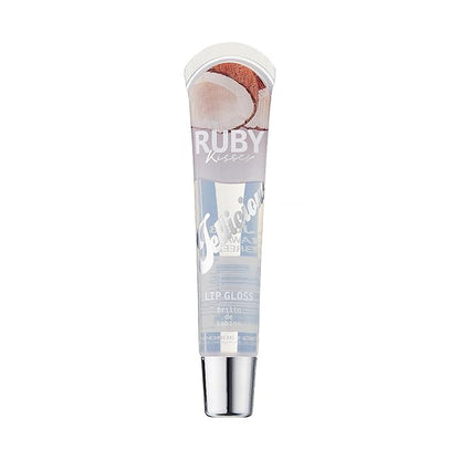 Ruby Kisses Jellicious Mouth Watering Lip Gloss Hawaiian Breeze Coconut JLG13 (3 PACKS)
