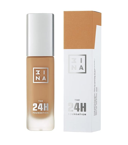 3INA The 24H Foundation 630-24H Long-Wearing Formula - Medium To High Buildable Coverage - Smooth Matte Finish - Expanded Shade Selection - Waterproof, Cruelty Free, Vegan Makeup - 1.01 Oz