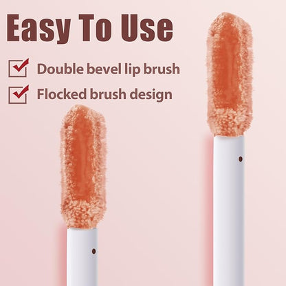 Hydrating Lip Gloss, High Shine for Plumper Looking Lips, Natural Gloss Finish with Moisturizing Texture, Long Lasting for Hours 5# SILK