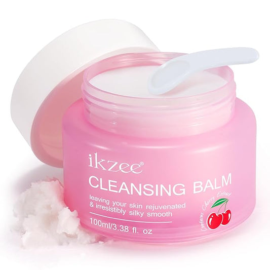 Cleansing Balm Makeup Remover - 100ml Deep Nourishing Makeup Remover Balm, Luxurious Hydrating Cleanser for Waterproof, Gentle for All Skin Types, Cherry Scented