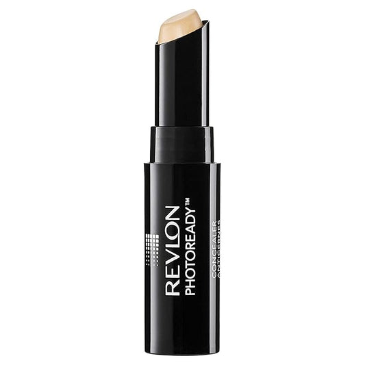 Revlon Concealer Stick, PhotoReady Face Makeup for All Skin Types, Longwear Medium- Full Coverage with Creamy Finish, Lightweight Formula, 002 Light, 0.11 Oz