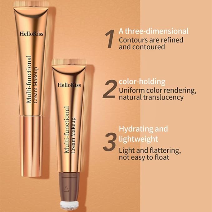 Multi functional cosmetic pen Liquid highlight powder blusher cosmetic pen Face makeup (02#)
