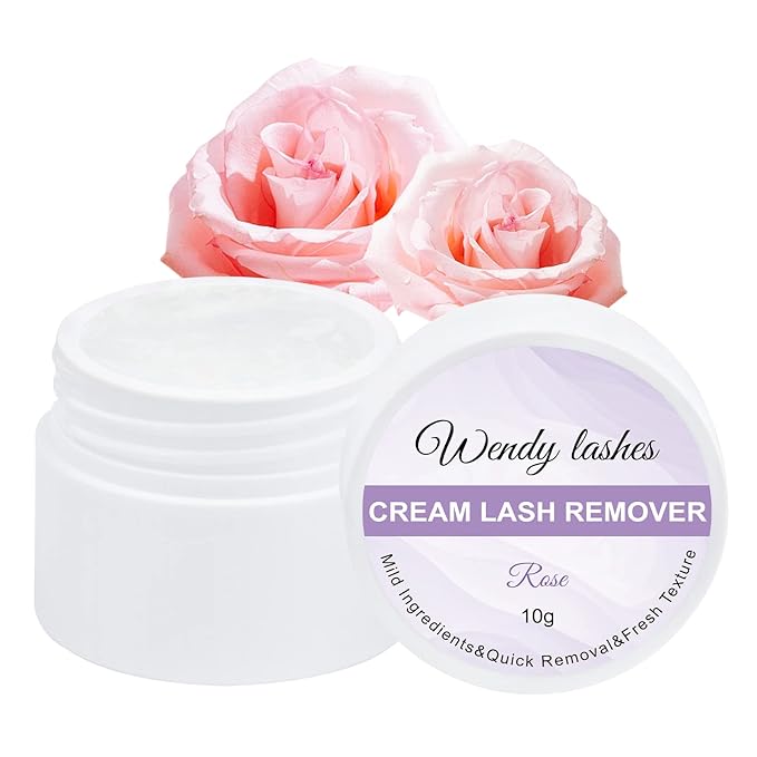 Wendy Eyelash Remover for Lash Extensions: Supply to Lash Artists, Wand, Effectively, Low Irritation, Clear, 5ml, Rose-flavored