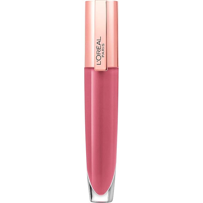 L'Oreal Paris Glow Paradise Hydrating Tinted Lip Balm-in-Gloss with Pomegranate Extract & Hyaluronic Acid, Ultra-Gentle, Non-Sticky Formula, Rosy Utopia, 0.23 Fl Oz