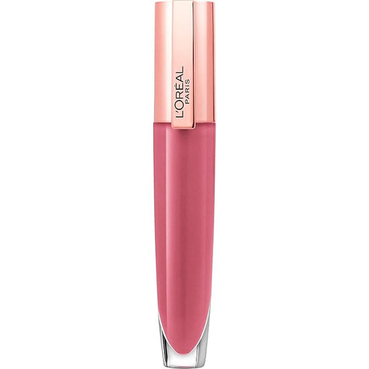 L'Oreal Paris Glow Paradise Hydrating Tinted Lip Balm-in-Gloss with Pomegranate Extract & Hyaluronic Acid, Ultra-Gentle, Non-Sticky Formula, Rosy Utopia, 0.23 Fl Oz