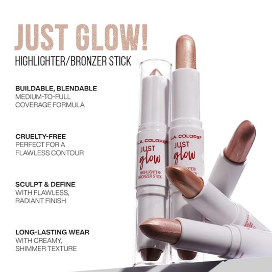 L.A. COLORS Just Glow Highlighter/Bronzer Stick, Star Gaze CCS594