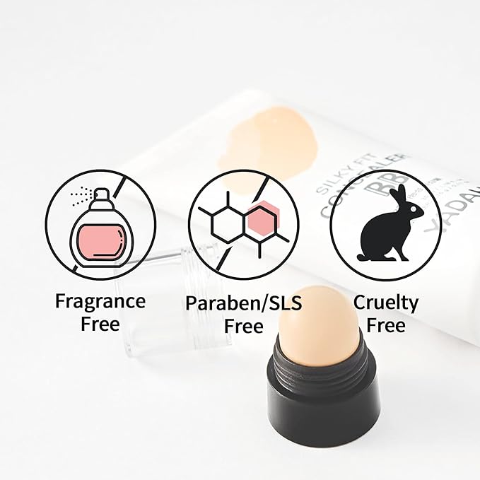 YADAH Silky Fit Concealer BB Cream (23 Natural Beige, 1.18fl oz) - 2-in-1 Korean Makeup for Flawless Skin, Tinted Moisturizer for Blemish Cover. Long-Lasting, All-Day Wear.