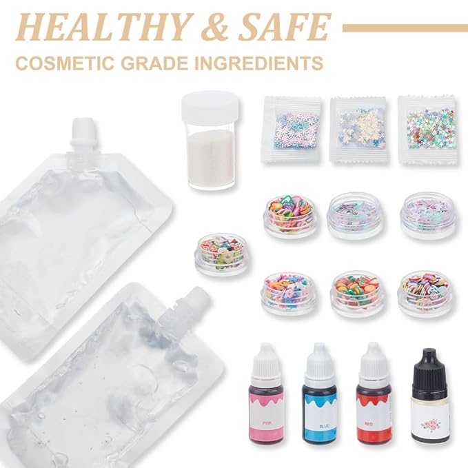 WEBEEDY DIY Lip Gloss Making Kit for Adults,55 Pcs Moisturizing Lip Glaze Handmade Set to Make Your Own Lips Gloss,Fun Makeup Kits for Beginners Women DIY Makeup Supplies Set Gift