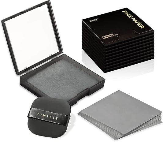 1000pcs Oil Blotting Sheets for Face, Clean and Clear Oil Absorbing Sheets, Oil Blotting Papers for Face(Black)