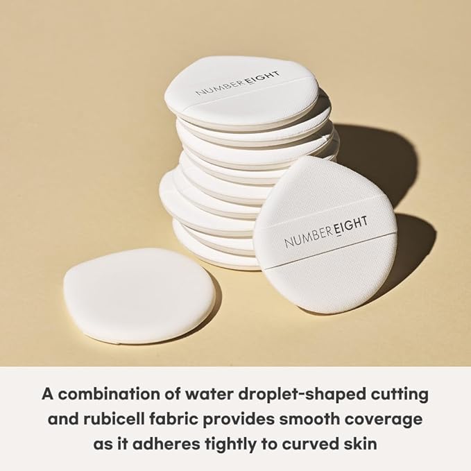NUMBER EIGHT Skin Master Natural Cover Fit Cushion Foundation SPF 50+ PA+++ | N23 NEUTRAL BEIGE | Long lasting, Lightweight, Flawless Coverage, Hypoallergenic, Korean Beauty (15g / 0.52oz.)