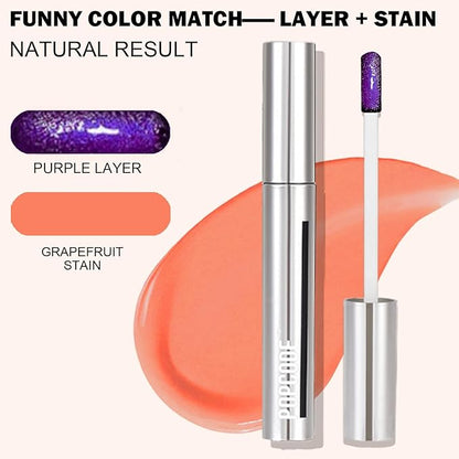 Peel Off Lip Stain - Long Lasting, Transfer Proof and Waterproof Tattoo Lip Tint, Matte Finish Lip Stain Peel Off, Infused with Vitamin E & Algin & Hydroxyacetophenone, #006 Grapefruit
