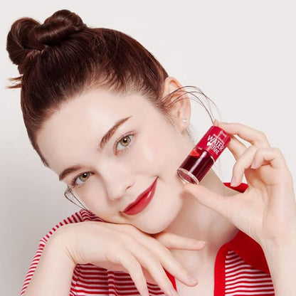 ETUDE Dear Darling Water Tint 3 Color SET (Cherry Ade+Strawberry Ade+Orange Ade, 9g*3) | Vivid Color Lip Stain with Moisturizing Weightless & Non-sticky Finish | Korean Makeup, Perfect for Gift