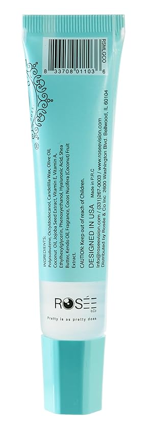 ROSÉE & CO Rosee Lip Gloss Vegan & Cruelty Free Treatment, Professional Make up, Long Lasting Glossy with Shea Butter, Moisturize, Protect & Smooth, High Shine, Non-Sticky (c.Coconut, 0.5)