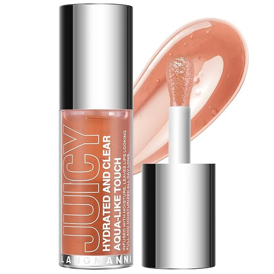 Jolilab Lip Oil, Hydrating Lip Glow Oil Plumping Glass Finish Moisturizing Lip Gloss Lip Tint Extract Lip Oil Tinted for Dry Lip and Lip Care