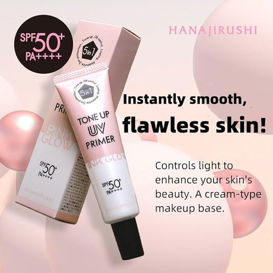 Tone Up UV Primer | Makeup Base,Pink Glow,Moisturizing,Waterproof,SPF 50+
