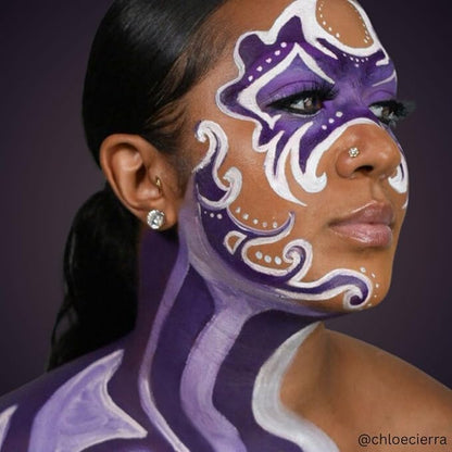 Mehron Makeup Liquid Makeup | Face Paint and Body Paint Perfect for Halloween, Cosplay I Air Brush Compatible 4.5 oz (133 ml) (PURPLE)
