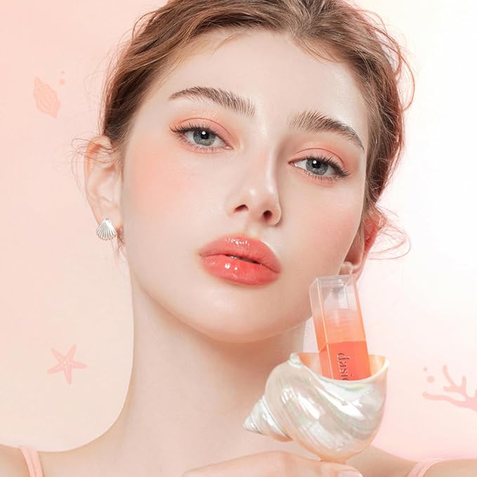 dasique Juicy Dewy Tint (15 Orange Coke) 0.12 oz | Light Application with moisture | Long-wearing Glossy Lip Stain, Non-sticky | Vegan, Cruelty-free | K-beauty