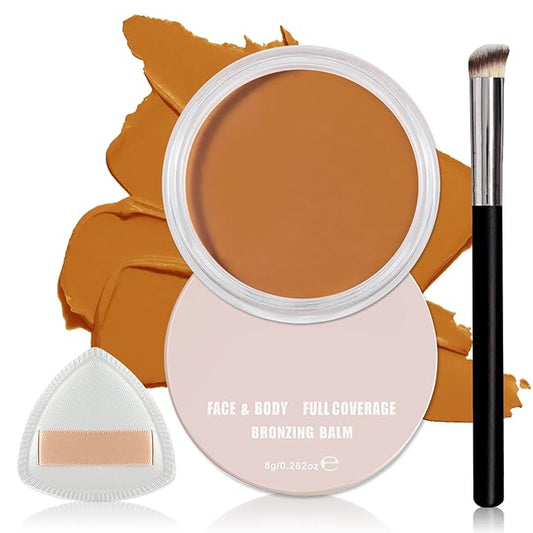 Under Eye Color Corrector,Pot Concealer Full Coverage for Mature Skin,Vegan Under Eye Cream Dark Circles Cover up Makeup Concealer Makeup,Under Eye Brightener (07 Amber)