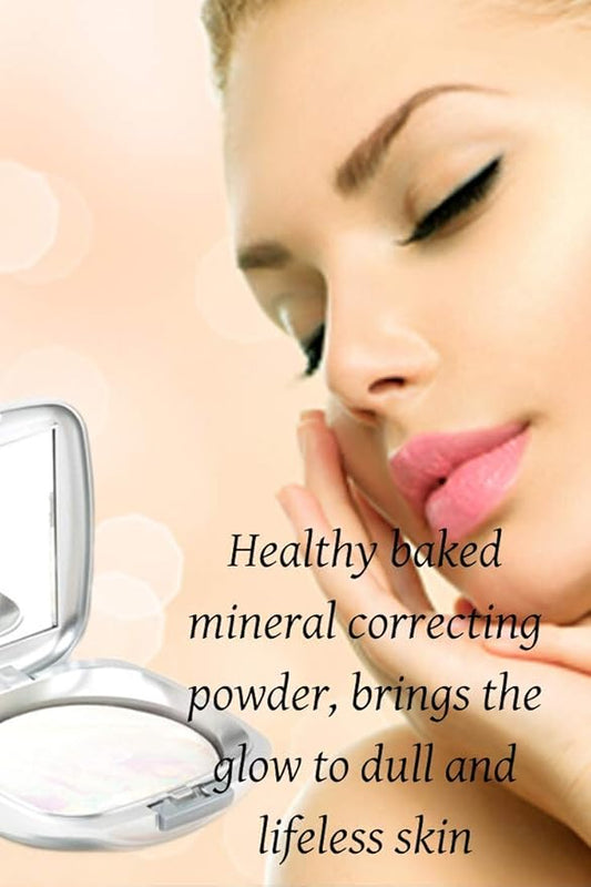Baked Mineral Color Correcting Powder- A Vegan Redness color correcting powder foundation