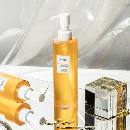 Huxley Secret of Sahara Cleansing Oil Deep Clean Deep Moist 6.76 fl oz | Korean Cleansing Oil Makeup Remover | All Skin Types