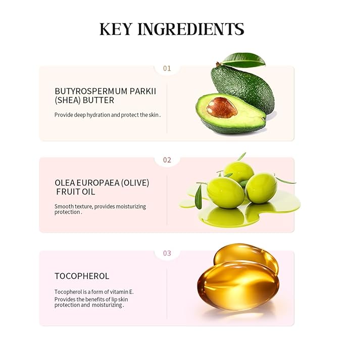 4 Flavors Butter Lip Balm Lip Tint Hydrating Lip Gloss, High Shine Nude Color Hydrating Finish Lip Glow Oi (03# Iced Coffee, 0.5oz)