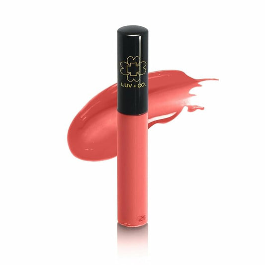 Lip Gloss 7ml 90% Organic Moisturizing Lip gloss Non Sticky Shiny Natural Colorants For Light Glossy Coverage Gluten Free Paraben Free | Light Plum Purple | Queen