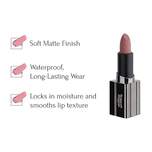 MUZIGAE MANISON City Chic Trio - 05 Babe | Objet water 01 Signature & 02 Spicy & Moodwear Blur 05 Babe | K-Beauty Lip Stain Matte Lipstick