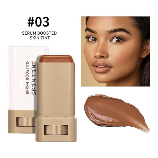Beauty Balm Serum Stick Concealer, Brightens, Hydrates, Conceals & Smooths Full Coverage, Even Skin Tone, Portable Moisturizing Essence Stick (# 03, 0.63 oz)