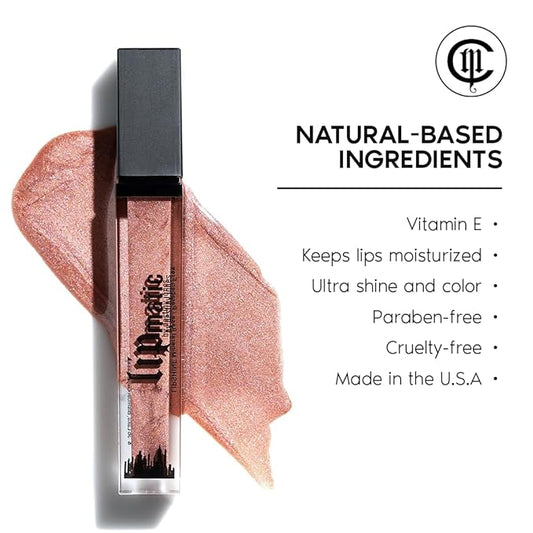 LipMatic Quiet Storm LipShine- Moisturizing Vitamin E Lip Makeup for Women, Beeswax and Natural Organic Ingredients, Long-Lasting Lip Gloss, High-Definition Shine Finish, Cruelty & Paraben Free