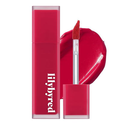 lilybyred Mood Liar Velvet Tint | Korean Moody Matte Lip Stain, Creamy Velvet Texture, Blurring Soft-Focus Effect, Highly Pigmented, Smudge-Proof, Long-Lasting, 0.14 oz. (06 Innocent Apple)