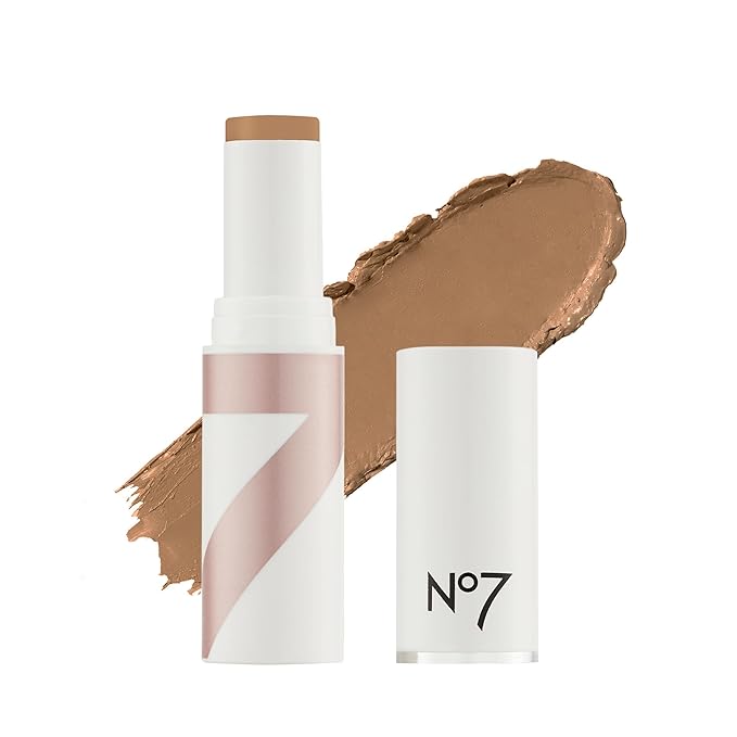 No7 Stay Perfect Foundation Stick - Bamboo - Non-Drying Makeup Foundation with Hydrating Squalene - Coverage for Up to 18 Hours (10g)