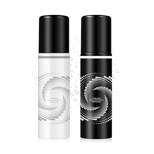 2 Pack Makeup Setting Spray for Face, Lightweight Long Lasting Smudge-proof Makeup Finishing Spray Set, Hydrating, Waterproof, All-Day Wear Refreshing Face Mist