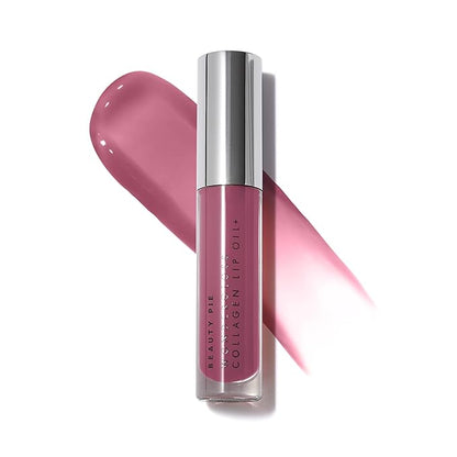 Beauty Pie Wondergloss Collagen Lip Oil + (Plum Naked) – Hydrating, Plumping, Non-Sticky Gloss with Collagen AC Micro-Vectors & Cherry Oils