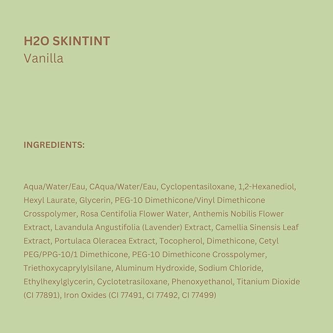 Pixi Beauty H2O SkinTint Tinted Face Gel, 1.2 fl oz / 35 ml, Vanilla