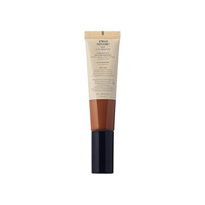 Tinted Moisturizer with SPF 32 PA+++ (Deep Honey), 12 Hour Hydrating Sunscreen for Face, No White Cast, Natural Radiant Finish, Medium Coverage, With Hyaluronic Acid, Vitamin E, Peptide