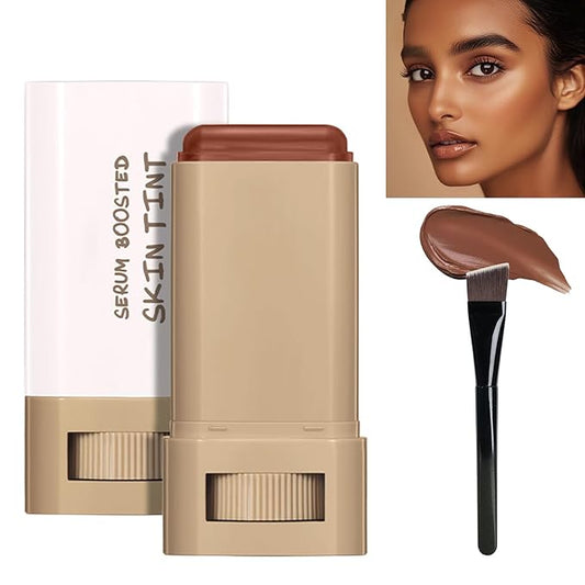 Balm Foundation Makeup, Moisturizing Serum Contour Stick, Natural Finish Makeup Even Skin Tone (#02, 1 PCS)